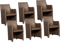 Bree's New World Staccato eetkamerstoel set van 6 stuks