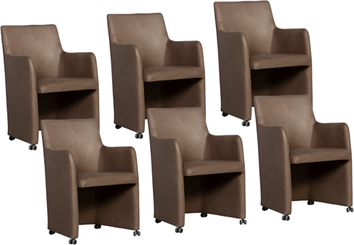 Bree's New World Staccato eetkamerstoel set van 6 stuks