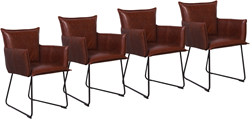 Jess Forward/Duke eetkamerstoel set van 4