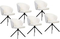 DMO Collection Twist eetkamerstoelen set van 6 stuks